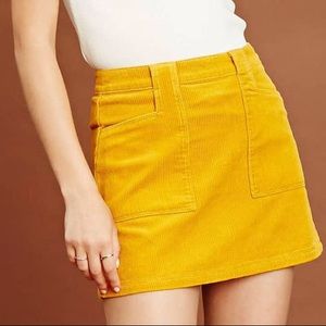 ✨🛍🎀Mustard Corduroy Mini Skirt🎀🛍✨